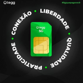 Chip Tegg 5G - Fisico ou E-sim